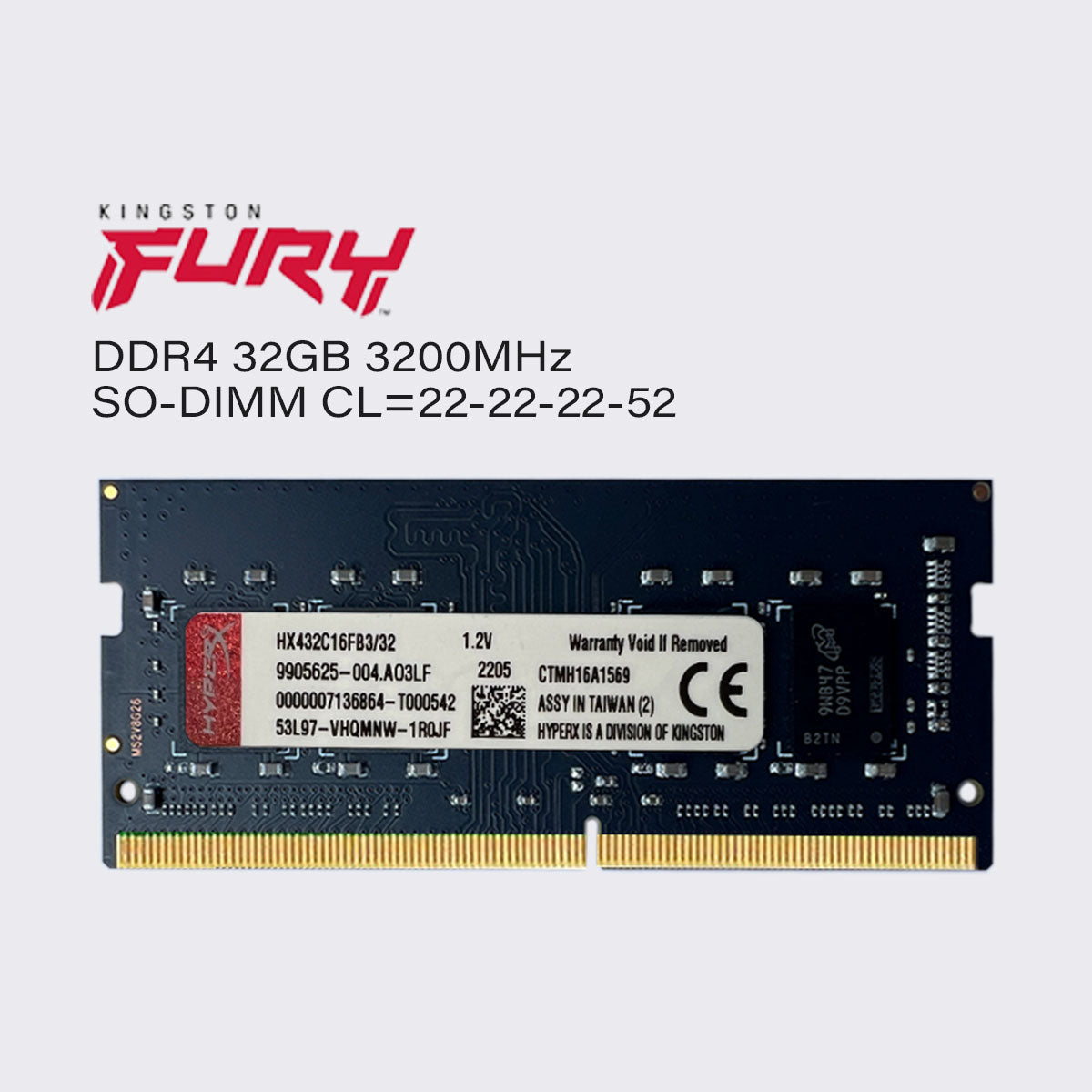 Kingston Fury DDR4 32 GB 16 GB 8 GB 3200 MHz Hyperx Laptop-Speicher SoDIMM RAM PC4 25600 1,2 V