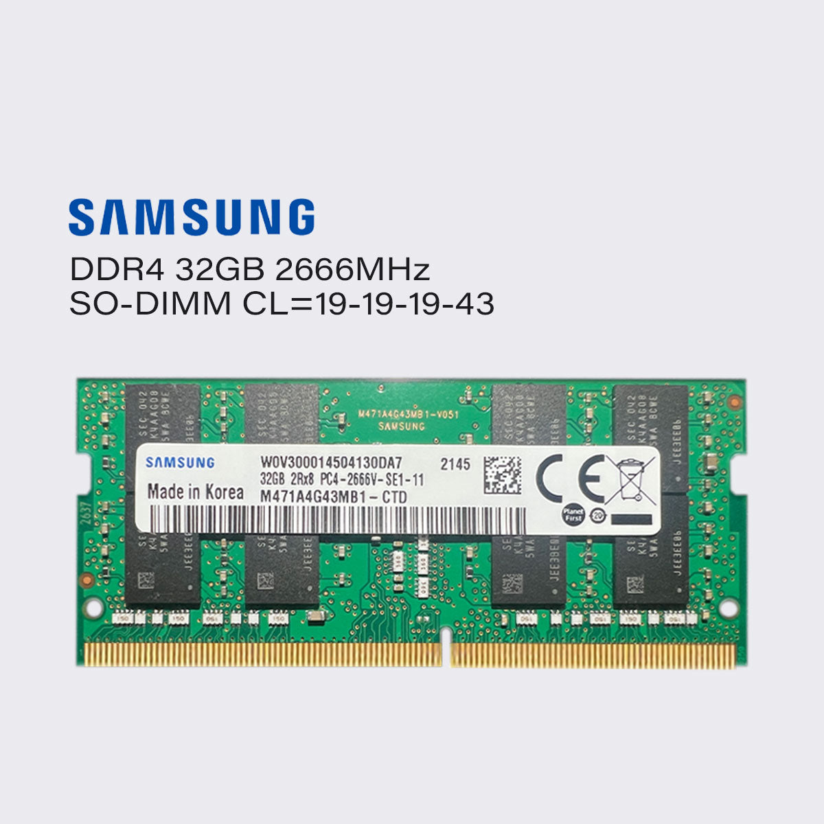 Samsung DDR4 32 GB 16 GB 8 GB 4 GB 2666 MHz Laptop-Speicher SoDimm-RAM PC4 21300 1,2 V