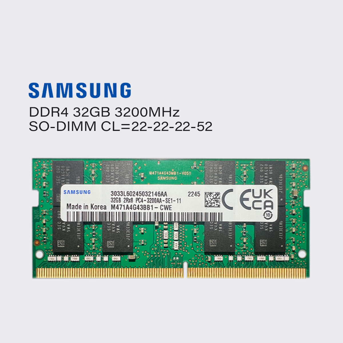 Samsung DDR4 32 GB 16 GB 8 GB 4 GB 3200 MHz Laptop-Speicher Sodimm-RAM PC4 25600 1,2 V