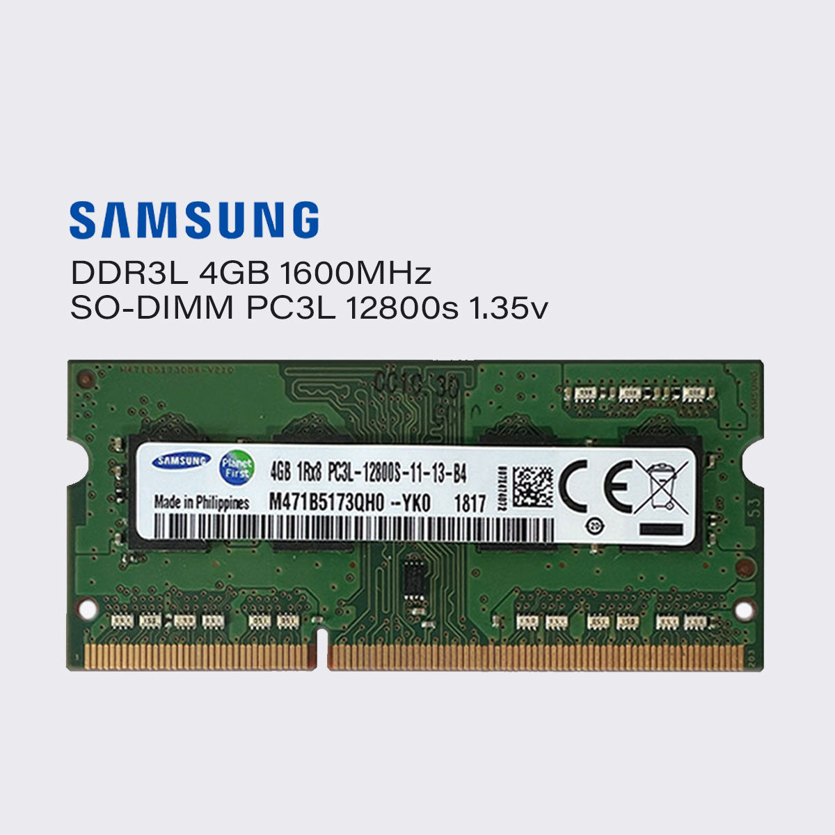 samsung ddr3l 8gb 4gb 1600mhz laptop memory sodimm ram pc3l 12800 1.35v