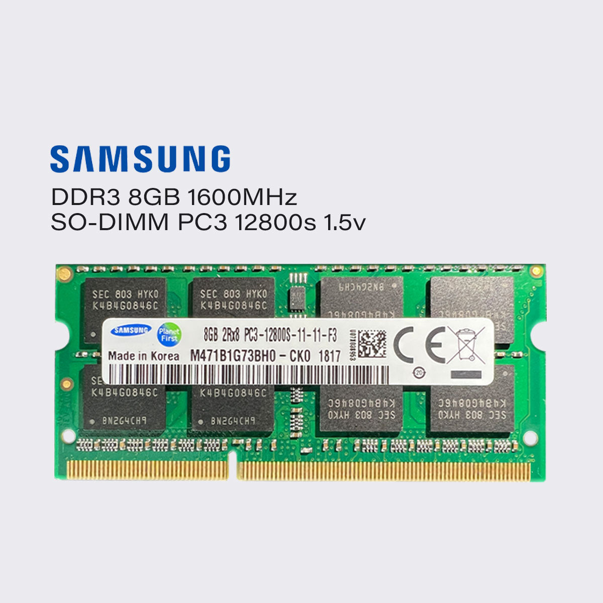 Samsung DDR3 8 GB 4 GB 1600 MHz Laptop-Speicher SoDimm-RAM PC3 12800 1,5 V