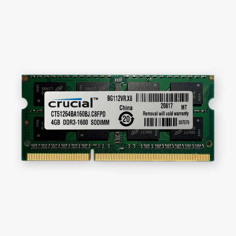 Crucial DDR3 8 GB 4 GB 1600 MHz Laptop-Speicher SoDIMM RAM PC3 12800 1,5 V