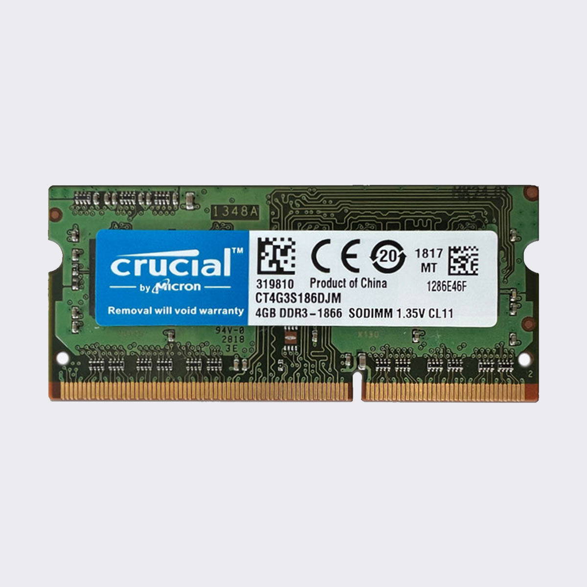Crucial DDR3L 8 GB 4 GB 1866 MHz Laptop-Speicher SoDIMM-RAM PC3L 14900 1,35 V