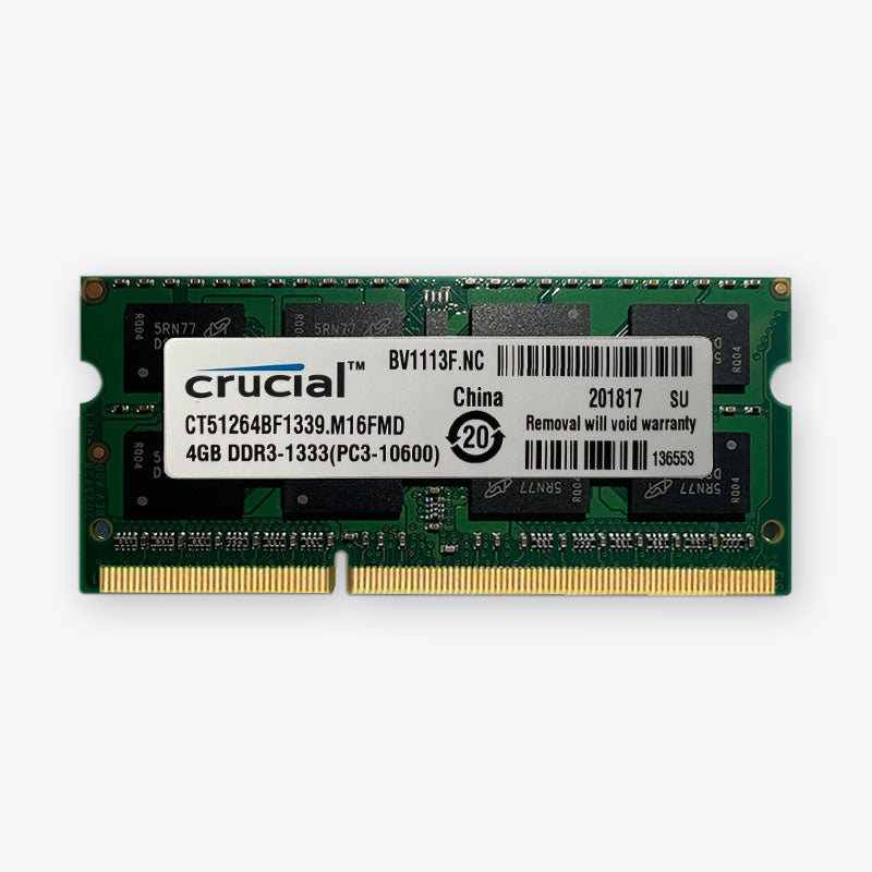 Crucial DDR3 8 GB 4 GB 1333 MHz Laptop-Speicher Sodimm-RAM PC3 10600 1,5 V 