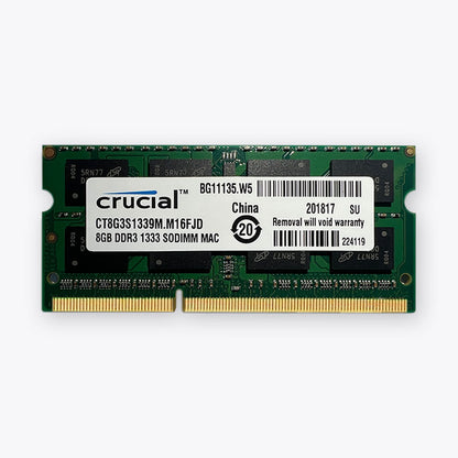 Crucial DDR3 8 GB 4 GB 1333 MHz Laptop-Speicher Sodimm-RAM PC3 10600 1,5 V 